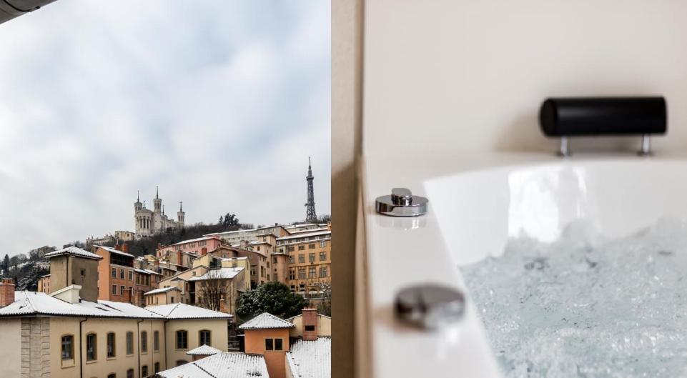 Sky'Room - Jacuzzi & Vue - Vieux Lyon Exterior foto